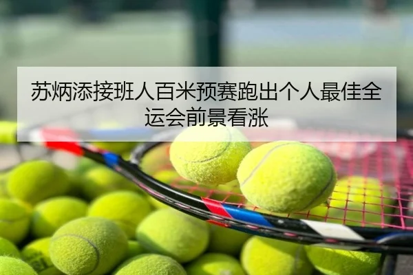 苏炳添接班人百米预赛跑出个人最佳全运会前景看涨